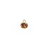 Mira Charms in Champagne, oval-cut Champagne stone in a 14K gold plated brass setting