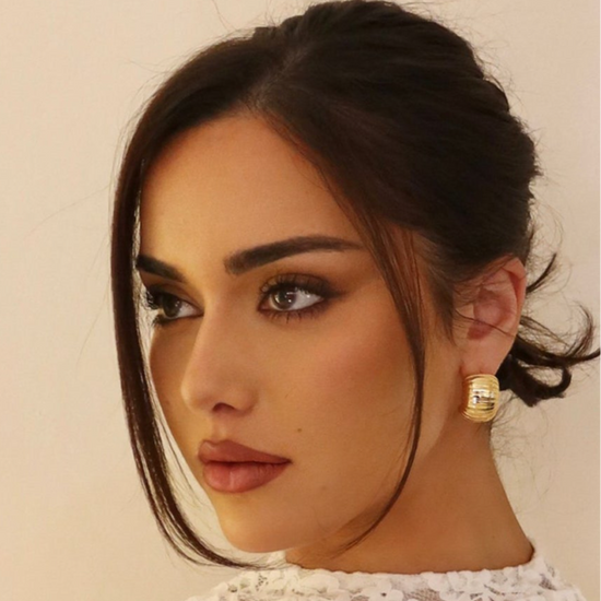 Ines Ribbed Earring