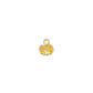 Mira Charms in Canary, oval-cut Canary stone in a 14K gold plated brass setting