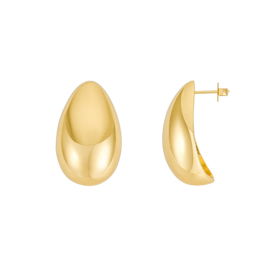 Havana Earrings: Elegant Rounded Tear Drop Statement Earrings