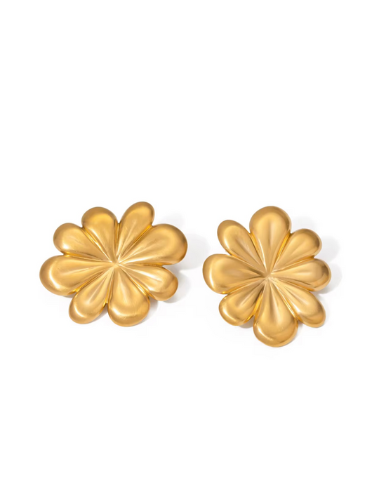 Flor Gold Earring