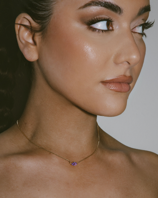 February Birthstone Necklace